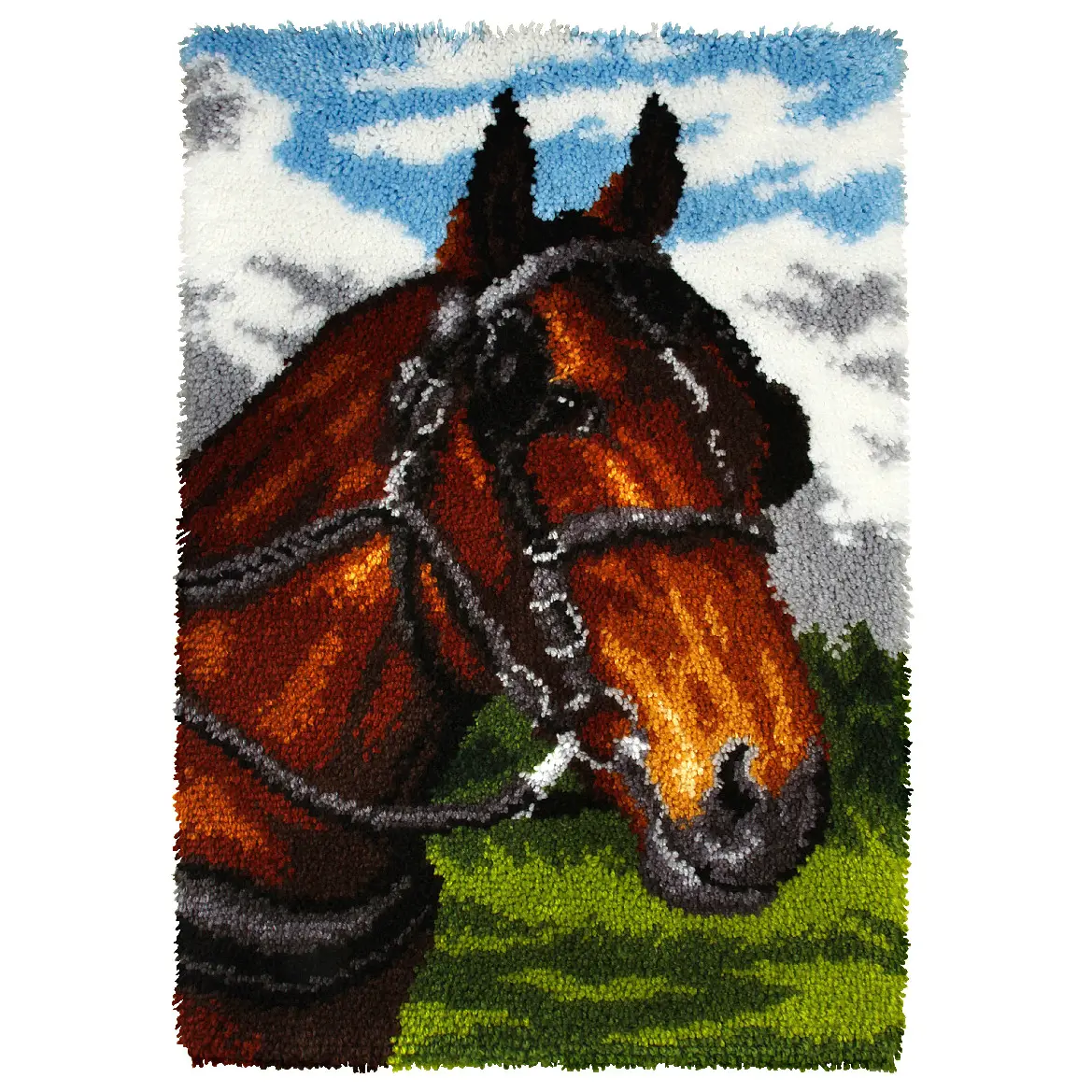 Orchidea Horse Latch Hook Rug Kit