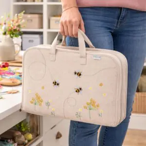Hobby Gift Linen Bee Large Project Case