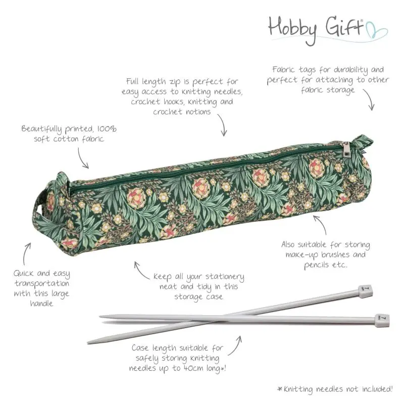 Designed for knitting enthusiasts, this spacious needle storage case is the perfect accessory