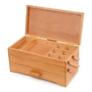 Milward Pine Wood Cantilever Craft Box