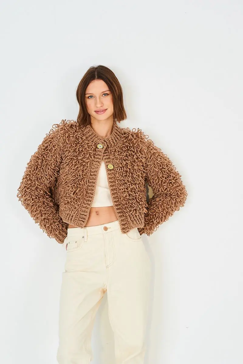 Stylecraft 10215 Adult Loopy Stitch Cardigan Crochet Pattern