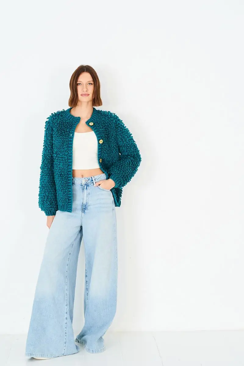 Stylecraft 10215 Adult Loopy Stitch Cardigan Crochet Pattern