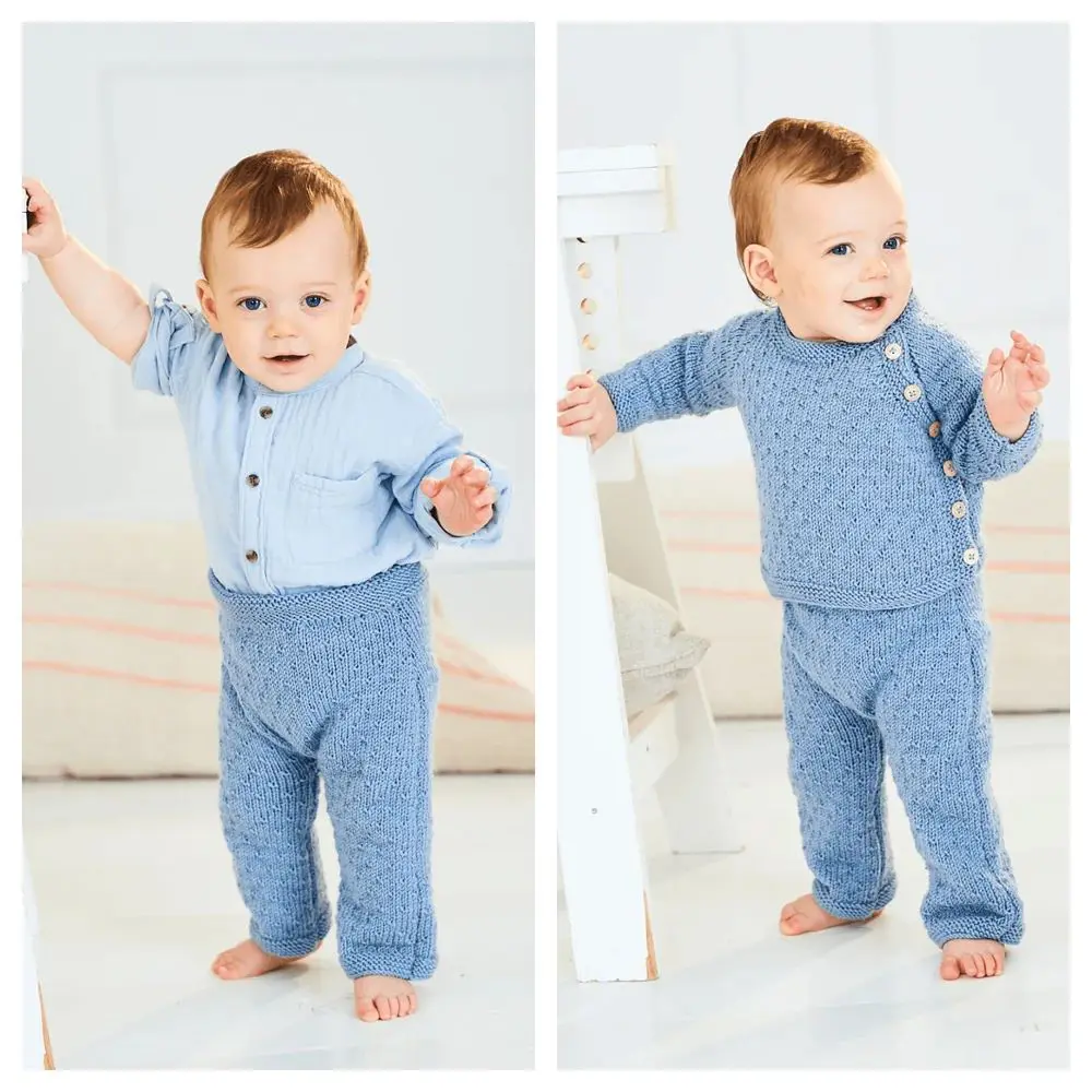 Stylecraft 10241 Baby DK Cardigan & Trousers Knitting Pattern