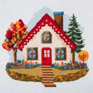 Trimits Counted Cross Stitch Kit Large Home Design