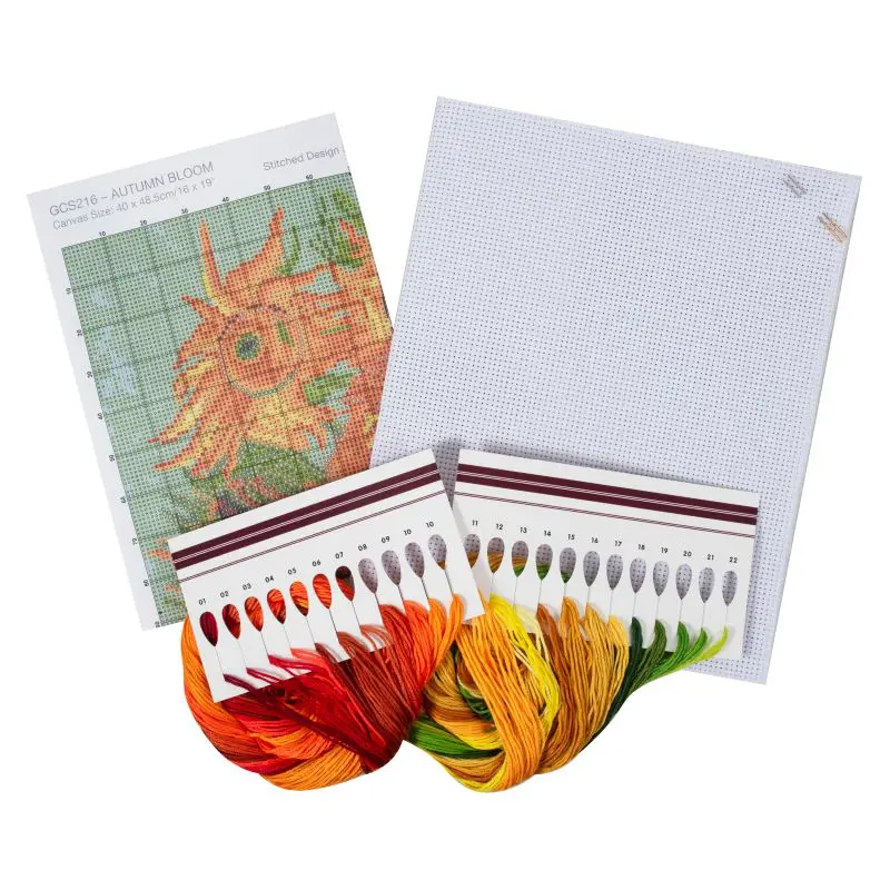 Trimits Autumn Bloom Large Counted Cross Stitch Kit