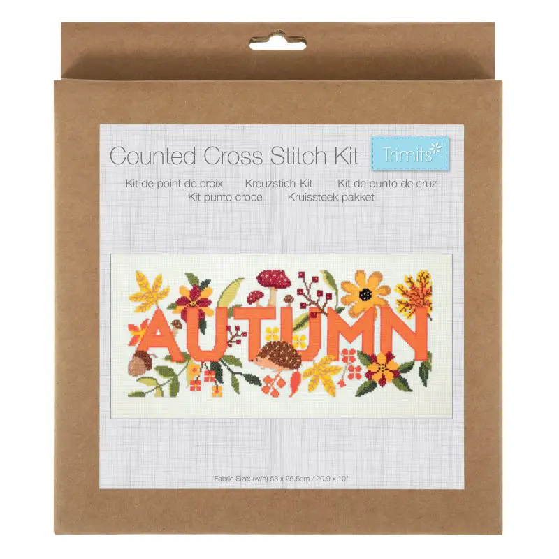 Trimits Counted Cross Stitch Kit – Large Autumn