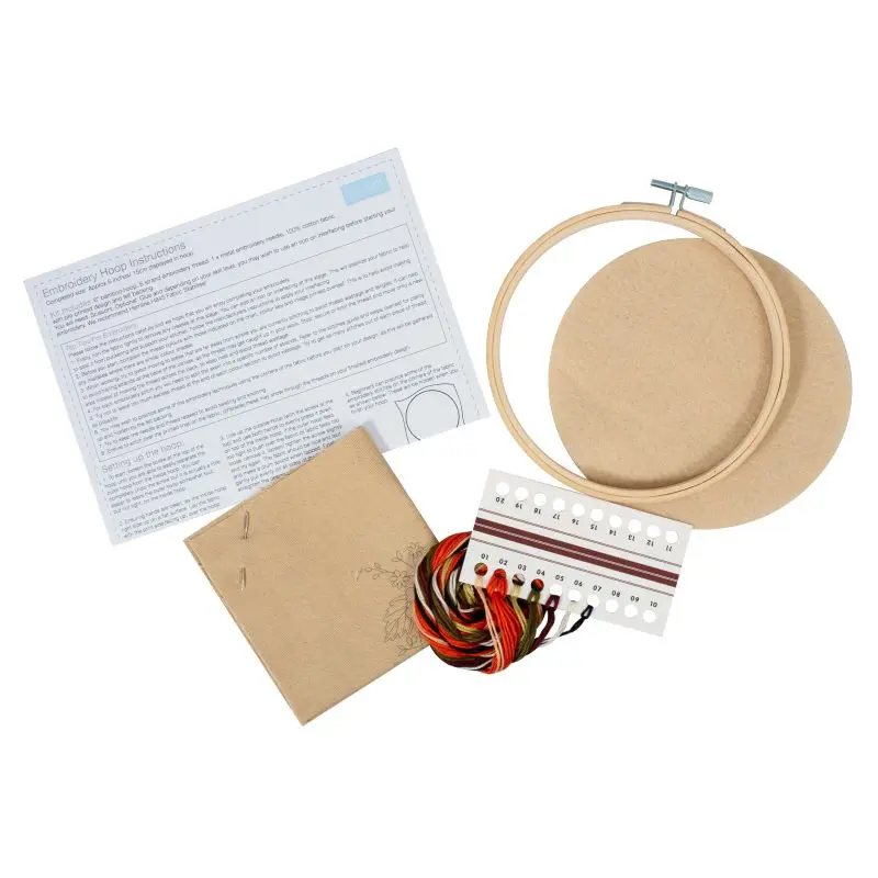 Trimits Pumpkin Embroidery Kit with Hoop