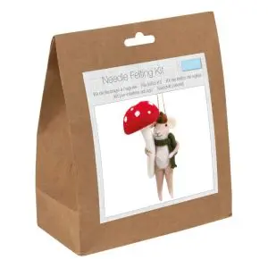 trimits needle felt woodland mouse kit