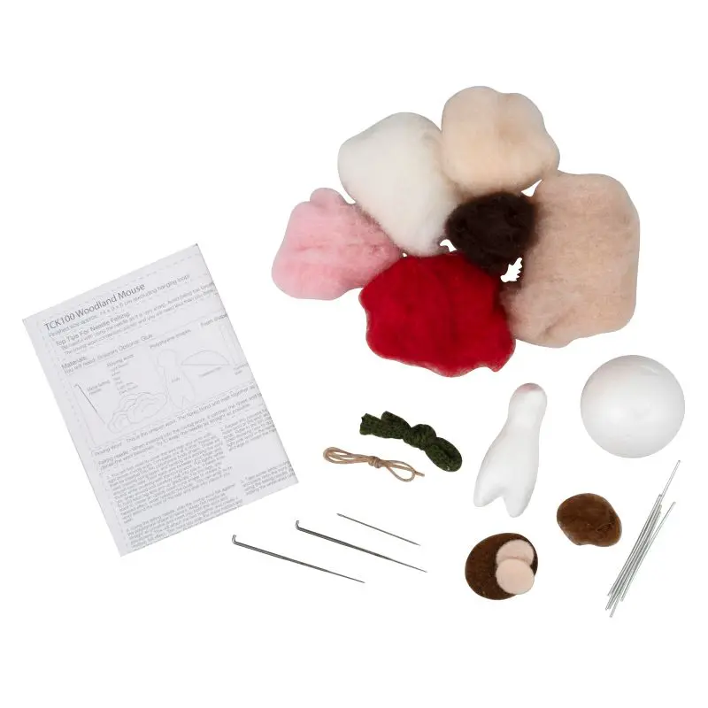 trimits needle felt woodland mouse kit