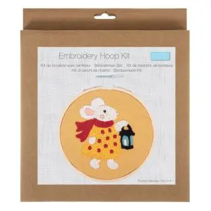 Trimits Mini Miss Mouse Embroidery Kit with Hoop