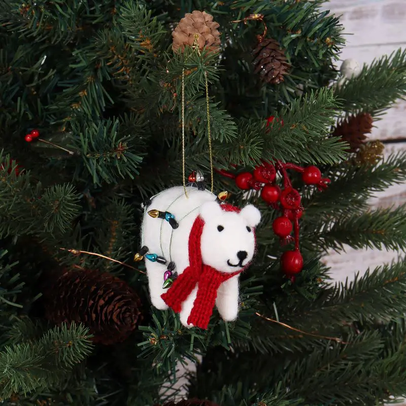 trimits needle felt polar bear kit