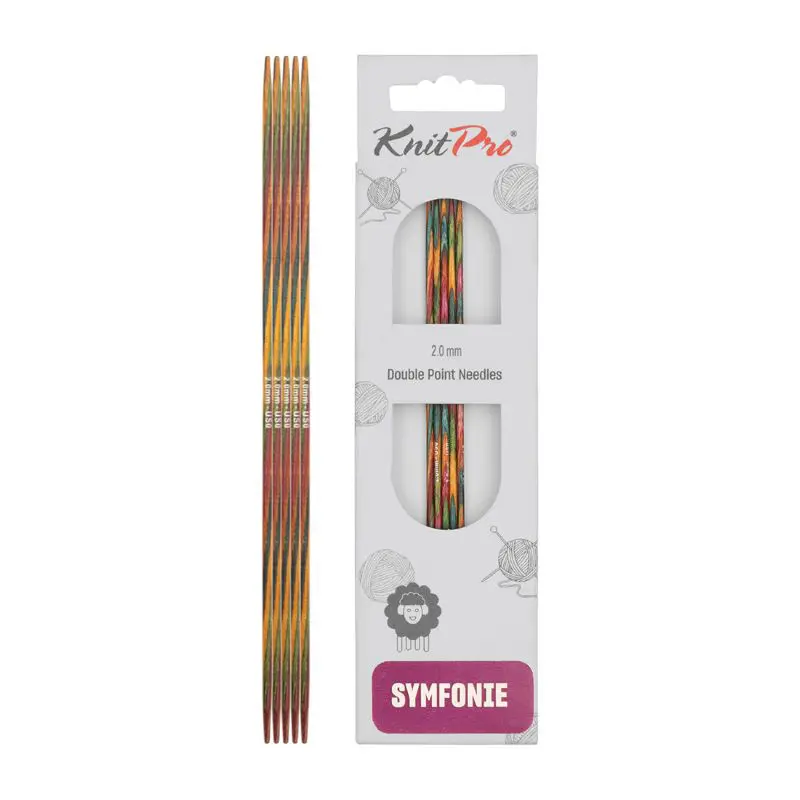 KnitPro Symfonie 2 Set Of 5 Double Pointed Needles