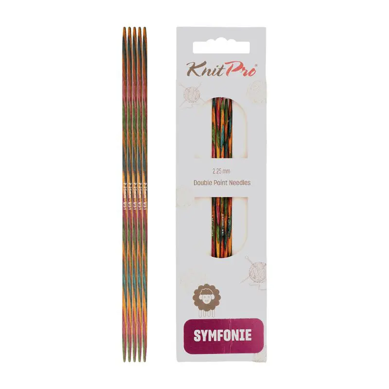 KnitPro Symfonie 2 Set Of 5 Double Pointed Needles