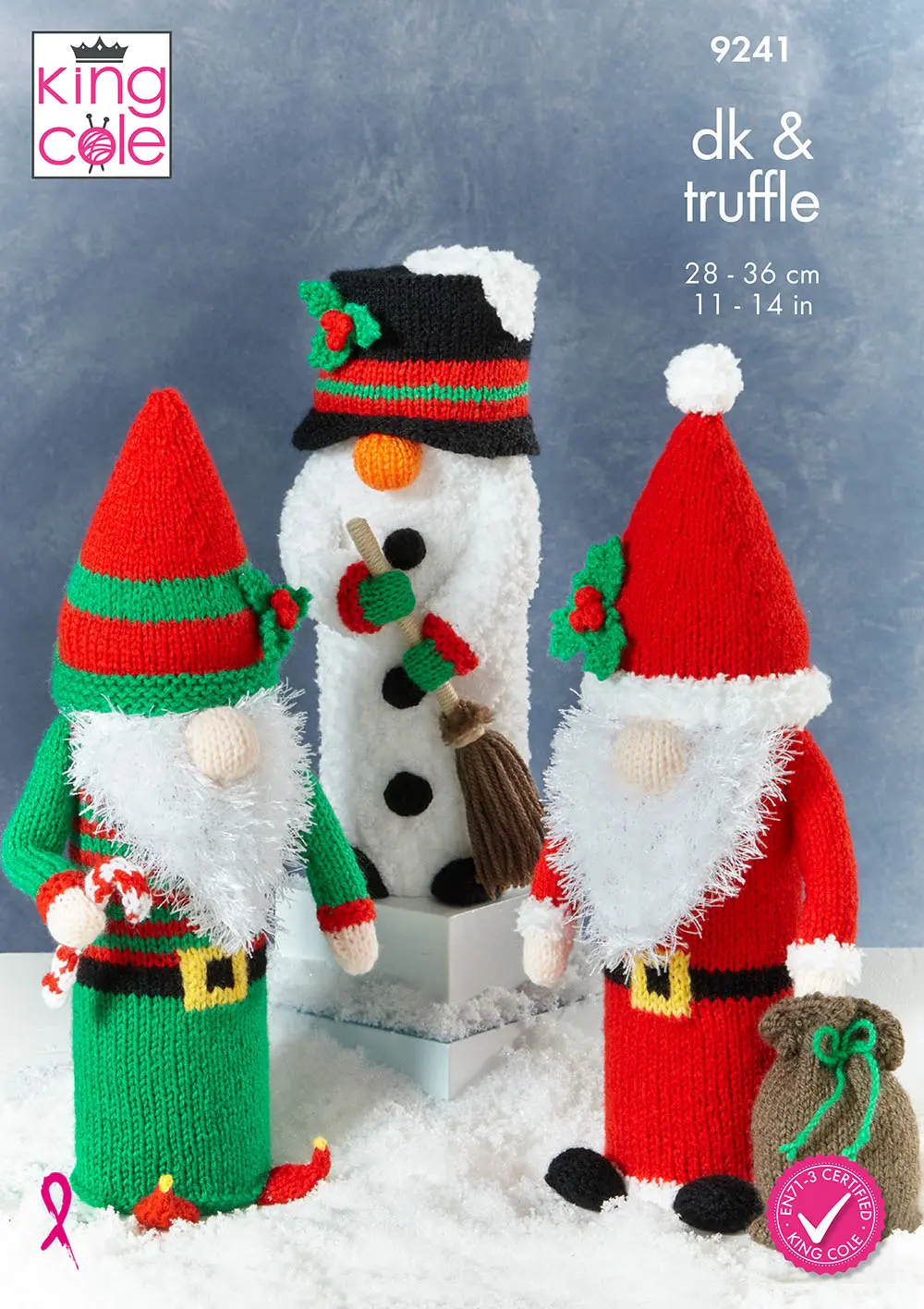 King Cole 9241 Gonks Christmas Knitting Pattern