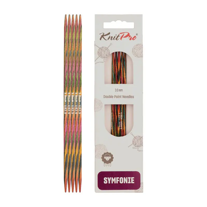 KnitPro Symfonie 2 Set Of 5 Double Pointed Needles