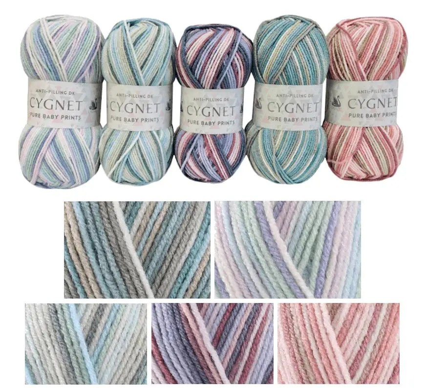 Cygnet Pure Baby Prints DK Yarn