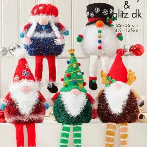 King Cole 9230 Knitted Christmas Gonks Knitting Pattern