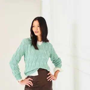 Stylecraft 10282 Adult DK Sweater, V-Neck Top Knitting Pattern