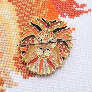 Meloca Designs Mandala Lion Magnetic Needle Pin Minder