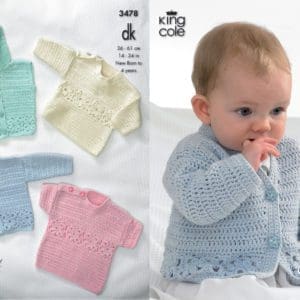 king cole 3478 baby crochet pattern