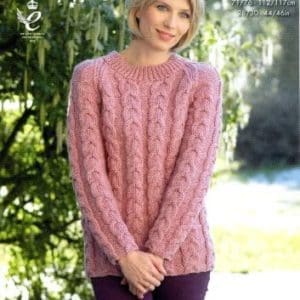 King Cole 4278 Knitting Pattern Chunky Sweater and Cardigan