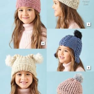 king cole 5100 child hat knitting pattern