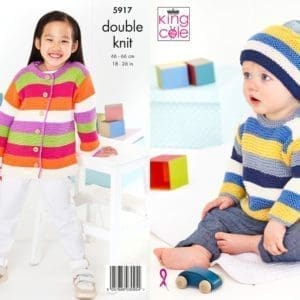 king cole 5917 baby dk knitting pattern