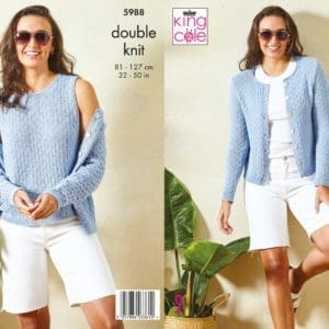 King cole 5988 adult dk knitting pattern