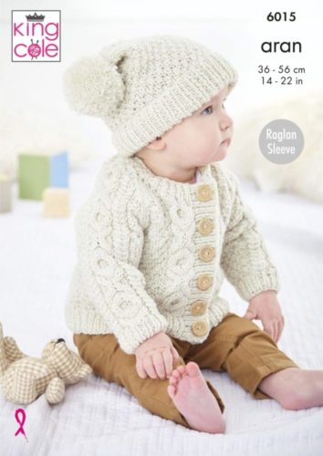 king cole 6015 baby aran knitting pattern