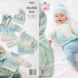 king cole baby dk 6033 knitting pattern