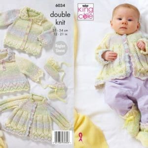 king cole 6034 baby dk knitting pattern