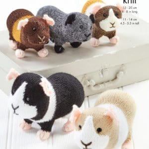 king cole 9156 knitted guinea pig toy pattern