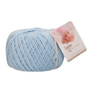Anchor Baby Soft Pure 100% Cotton 4 ply Yarn pale blue
