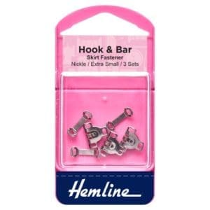 hemline small metal hook and bar set