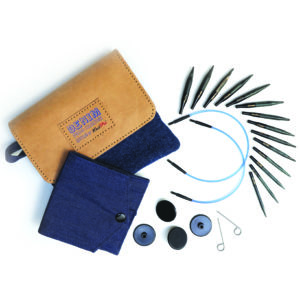 knitpro mini delux indigo circular interchangable needle set