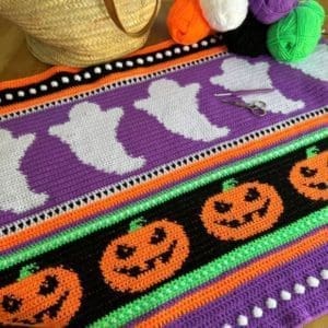 Halloween Dreams crochet blanket