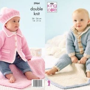 king cole 5964 baby dk knitting pattern