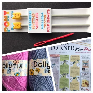 Childrens learn to knit kit