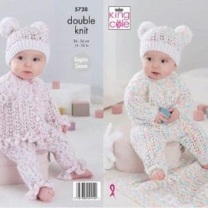 King cole 5728 baby dk knitting pattern