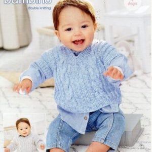 Stylecraft 9976 Knitting Pattern Baby DK Sweater Tank Top