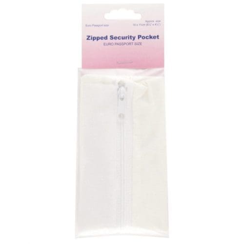 Hemline Zipped Security Pocket