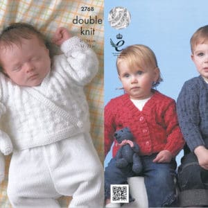 King Cole 2768 DK Cardigan Teddy Knitting Pattern