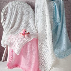 King Cole 2799 DK Baby Shawls Knitting Pattern