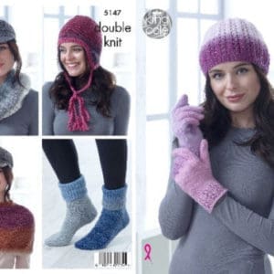 King Cole 5147 Accessories Knitting Pattern