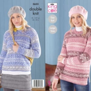 King Cole Sweater Tunic Knitting Pattern 5653