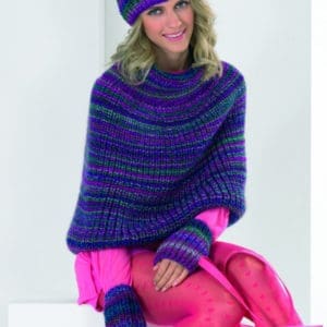 Stylecraft 8681 Chunky Shoulder Wrap Hat Knitting Pattern