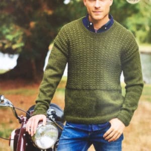 Stylecraft 9095 Knitting Pattern DK Mens Sweater