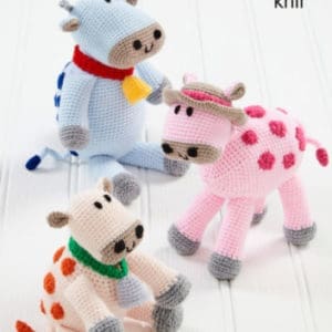 King Cole 9155 Amigurumi Crochet Cow Pattern