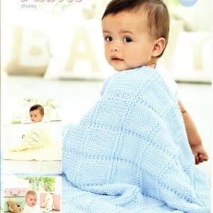 Stylecraft 9348 Baby Blankets Chunky Knitting Pattern