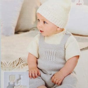 Stylecraft 9498 Baby DK Dungarees T-Shirt Knitting Pattern